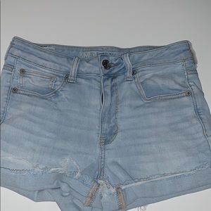 American Eagle light wash jean shorts